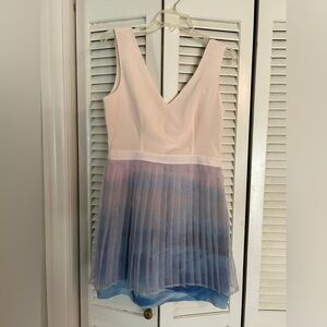 NWT- Sophie Duran Anthropologie Silk Pleated Layered Dress. Women’s Sz. 10.